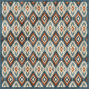 Alfombra Kilim Ikat azul marino