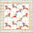 Alfombra Colorful Horses para habitación infantil