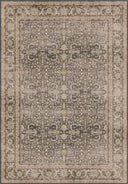 Alfombra Palace Garden gris clásica con bordes
