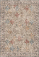 Alfombra vintage beige Ancient Sunburst