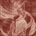 Alfombra moderna Layers terracota