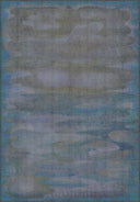 Alfombra moderna azul Misty Desert