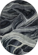 Alfombra moderna antracita Ancient Juniper