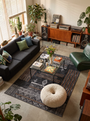 Alfombra Oba negro Kilim