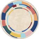 Carnival Geometric Bordered Rug