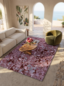 Alfombra moderna fucsia Lichen