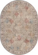 Alfombra vintage beige Ancient Sunburst