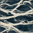Flow Navy Modern Rug