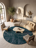 Alfombra moderna Night Sky Dome turquesa