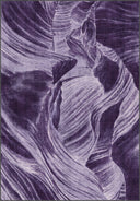Alfombra moderna morada Layers