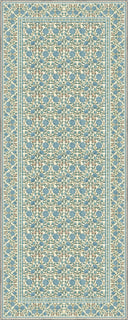 Alfombra floral crema Mirrored Rose