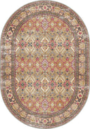 Alfombra clásica Memoir beige con borde