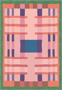 Alfombra geométrica rosa Intersection