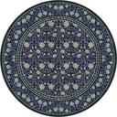 Mirrored Rose Purple Floral Classic Rug