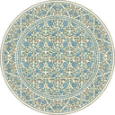 Alfombra floral crema Mirrored Rose