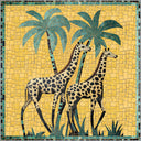 Alfombra de estampado animal Giraffe Garden