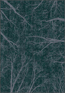 Alfombra moderna Night Sky Dome turquesa