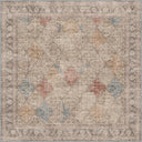 Alfombra vintage beige Ancient Sunburst