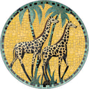 Alfombra de estampado animal Giraffe Garden