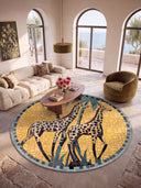 Alfombra de estampado animal Giraffe Garden