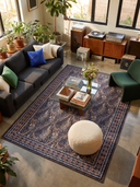 Alfombra bohemia Indigo Ivy